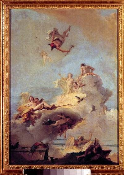 Giovanni Battista (Giambattista) Tiepolo (1696-1770) Olympus festménye 18. századi Madrid, Prado Múzeum. alkotó: Giovanni Battista Tiepolo