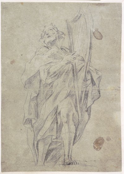 Dávid király hárfájával alkotó: Giovanni Battista Beinaschi