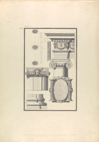 Bacchus ión templomának maradványai Aphrodisiasban alkotó: Giovanni Battista Borra