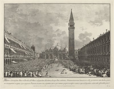A dózsa a Szent Márk téren, 17631766. alkotó: Giovanni Battista Brostoloni