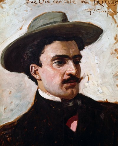 Trilussa portréja, Carlo Alberto Camillo Mariano Salustri (Róma) anagrammatikus álneve alkotó: Giovanni Battista Carpanetto
