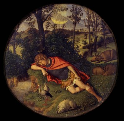 Alvó Endimion, 1505-1508 alkotó: Giovanni Battista Cima da Conegliano