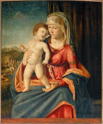 Szűz és gyermeke ... alkotó: Giovanni Battista Cima da Conegliano