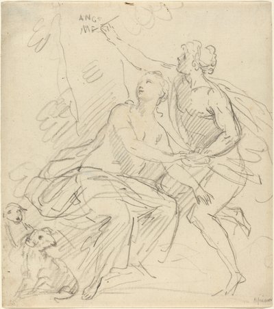 Angelica és Medoro alkotó: Giovanni Battista Cipriani