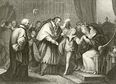 Edward, York hercege megvál az anyjától alkotó: Giovanni Battista Cipriani
