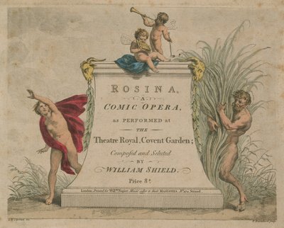 Rosina, egy komikus opera a Theatre Royal-ban, Covent Gardenben alkotó: Giovanni Battista Cipriani
