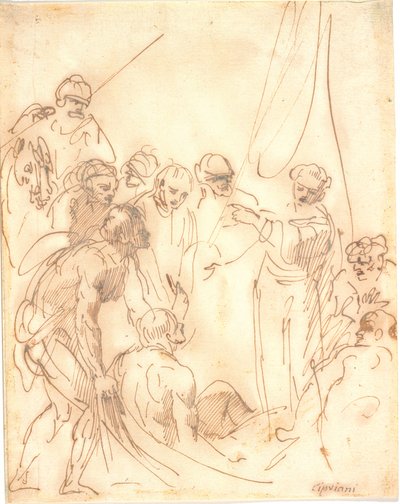 Utca. Péter gyógyít (?) alkotó: Giovanni Battista Cipriani