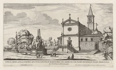 S. Pietro Apostolo tiszteletére szentelt templom (San Pietro in Montorio) alkotó: Giovanni Battista Falda