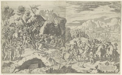 Krisztus összeesik a kereszt súlya alatt alkotó: Giovanni Battista Fontana