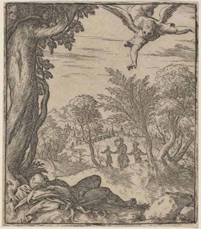 Józsefnek megjelenő angyal alkotó: Giovanni Battista Fontana