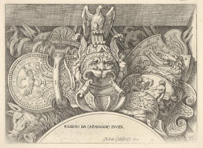 4. tábla: római karok trófeái a második emeleti ablakok feletti díszítésekből ..., 1656-58. alkotó: Giovanni Battista Galestruzzi