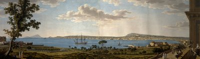 Kilátás Posillipóra és Nápolyra a Portici felől alkotó: Giovanni Battista Lusieri