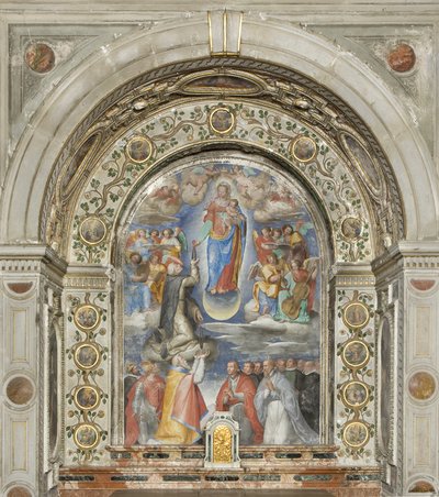 Rózsafüzér Szűzanya, 1615 körül alkotó: Giovanni Battista Maganza