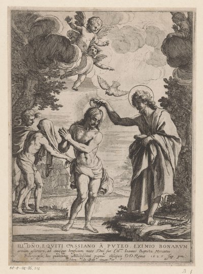 Krisztus keresztsége alkotó: Giovanni Battista Mercati
