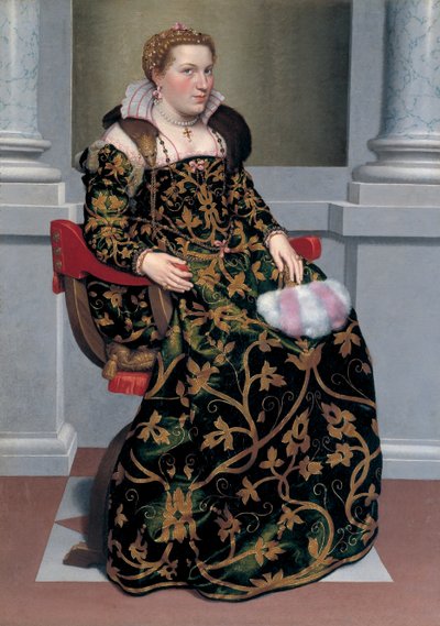 Isotta Brembati portréja, 1555 körül. alkotó: Giovanni Battista Moroni
