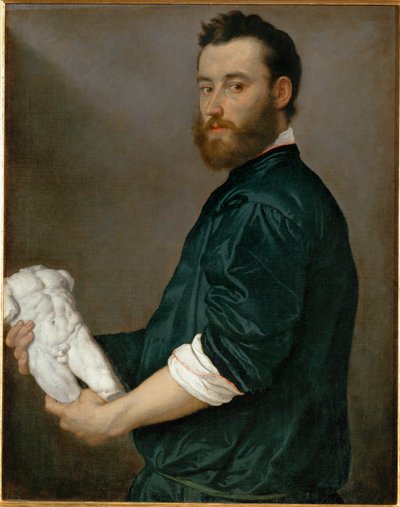 Alessandro Vittoria szobrász (festmény vászonra) alkotó: Giovanni Battista Moroni