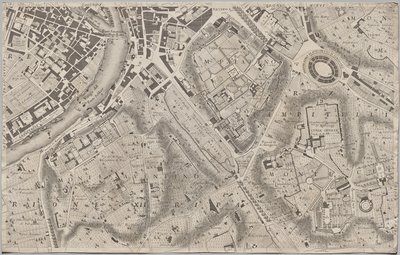 Róma új térképe, amelyet Giambattista Nolli hozott napvilágra MDCCXLVII. évben, La Pianta Grande di Roma néven alkotó: Giovanni Battista Nolli