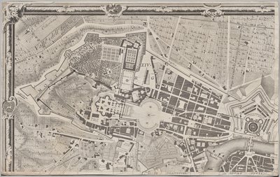 Róma új térképe, amelyet Giambattista Nolli hozott napvilágra MDCCXLVII. évben, La Pianta Grande di Roma néven alkotó: Giovanni Battista Nolli