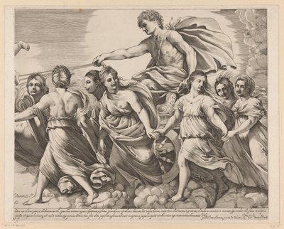 Apollo és Aurora (jobb oldali rész) alkotó: Giovanni Battista Pasqualini