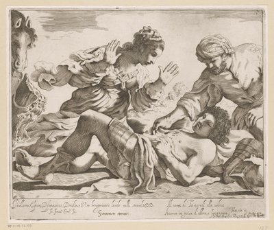 Erminia en Vafrino vinden Tancredi alkotó: Giovanni Battista Pasqualini