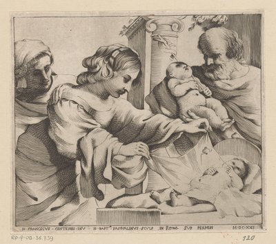 Szent Család Annával és a fiatal Keresztelő Jánossal alkotó: Giovanni Battista Pasqualini