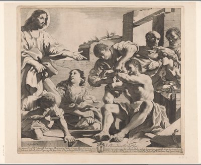 Lázár feltámasztása alkotó: Giovanni Battista Pasqualini