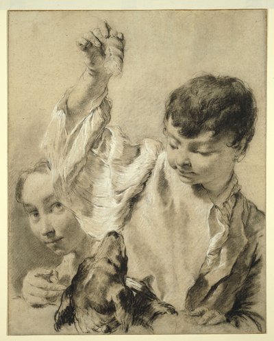 Giacomo etet egy kutyát alkotó: Giovanni Battista Piazzetta