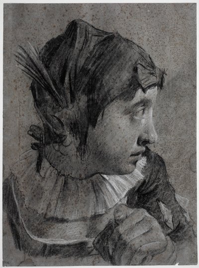 Egy fiatal lány feje (Barbara Piazzetta?) alkotó: Giovanni Battista Piazzetta