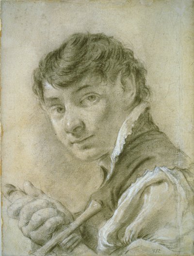 Portré egy kardot tartó fiatalemberről alkotó: Giovanni Battista Piazzetta
