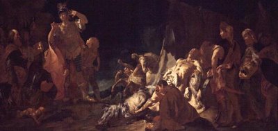 Darius halála alkotó: Giovanni Battista Piazzetta