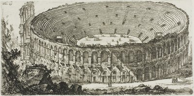 Veronai Amfiteátrum, 25-ös tábla a diadalívek és más emlékművek néhány kilátásából alkotó: Giovanni Battista Piranesi