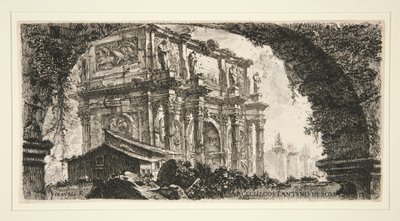 Constantinus diadalíve Rómában, a Néhány látkép diadalívekről és más műemlékekről című műből alkotó: Giovanni Battista Piranesi