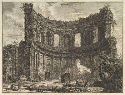 Az úgynevezett Apollón-templom maradványai a Tivoli melletti Hadrianus-villában (Hadrianus villája. A kisebb palota maradványai [korábban Apollón templomának nevezték]) alkotó: Giovanni Battista Piranesi