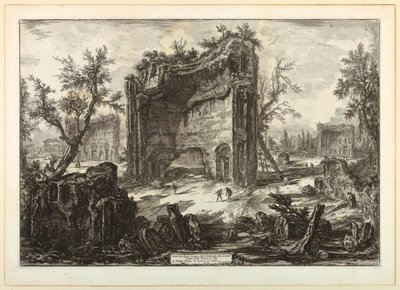 Traianus fürdői alkotó: Giovanni Battista Piranesi