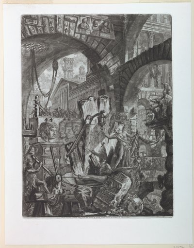 Sorozat Plate II börtönök alkotó: Giovanni Battista Piranesi