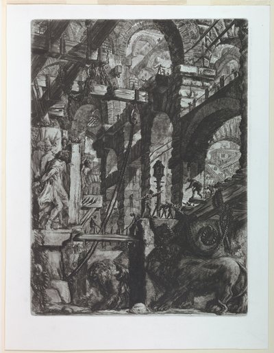 Börtönök sorozat, V. tábla alkotó: Giovanni-Battista Piranesi