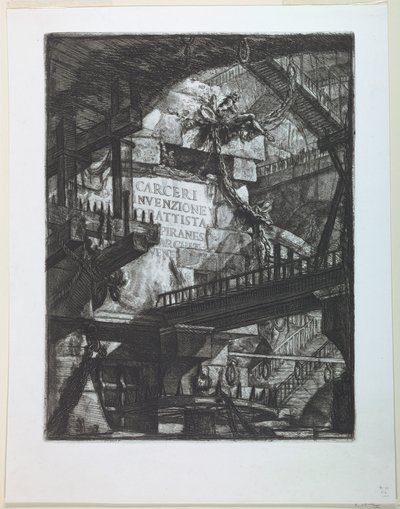 Carceri sorozat, címlap alkotó: Giovanni Battista Piranesi