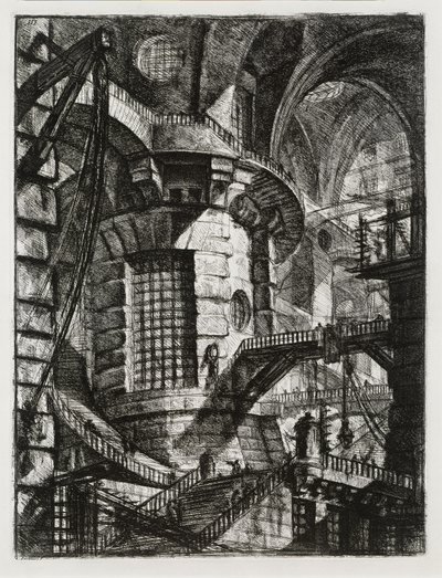 Képzeletbeli börtönök: Hengeres torony alkotó: Giovanni Battista Piranesi