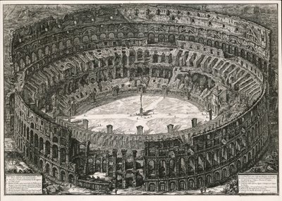 A Colosseum madártávlatból (a Vedute di Roma című műből) alkotó: Giovanni Battista Piranesi