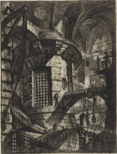 Piranesi, Giovanni Battista (1720-1778) The Imaginary Prisons (The Prisons of Invention) sorozatából. Rézmetszet, 1761 körül, Magángyűjtemény alkotó: Giovanni Battista Piranesi
