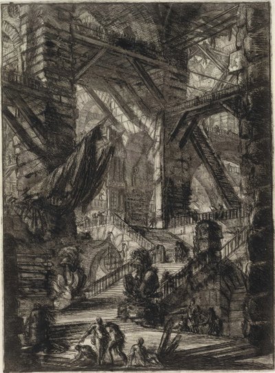 A képzeletbeli börtönök sorozatból alkotó: Giovanni Battista Piranesi