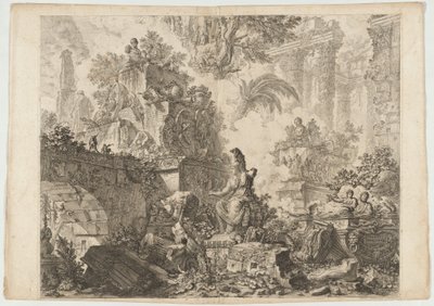 Homlokzat, Minerva szoborral alkotó: Giovanni Battista Piranesi