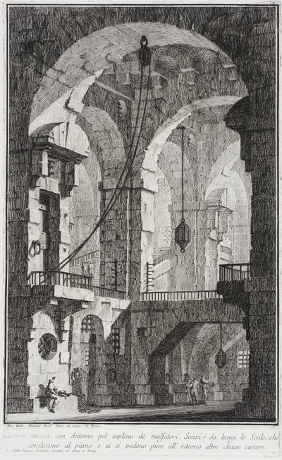 Egy börtön belseje alkotó: Giovanni Battista Piranesi