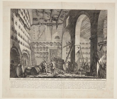 Három nagy sírkamra belső képe, amelyekről úgy gondolják, hogy Augustus háztartásához tartoznak alkotó: Giovanni Battista Piranesi