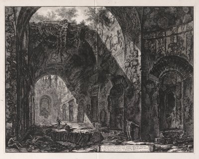 Canopus templomának belseje Hadrianus villájában (a Hadrianusnál Canopusnak mondott templom belseje alkotó: Giovanni Battista Piranesi