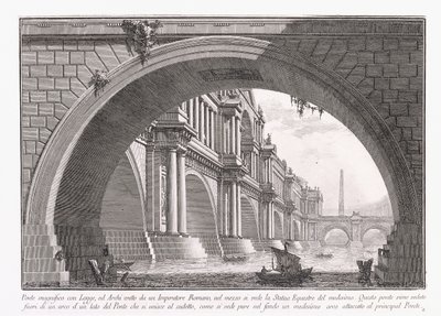 Csodálatos híd loggiával alkotó: Giovanni Battista Piranesi