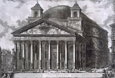 Agrippai Pantheon, Róma (metszet) alkotó: Giovanni Battista Piranesi