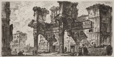 A Nerva-forum egy része alkotó: Giovanni Battista Piranesi