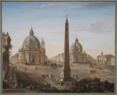Piazza del Popolo, Róma alkotó: Giovanni Battista Piranesi