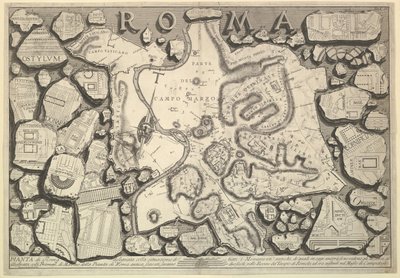 Róma terve..., Le Antichità Romane Romane Antiquities, kb. 1756. alkotó: Giovanni Battista Piranesi